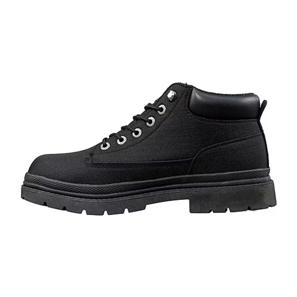 Lugz Mantle Hi Mens Black Canvas Boots High Top Lace Up Sneaker Boot Size 9.5 - Picture 2 of 6